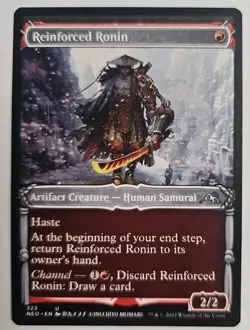 MTG Magic The Gathering Card Reinforced Ronin Artifact Creature Human Samurai - Image 1