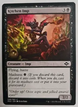 MTG Magic The Gathering Card Kitchen Imp Creature Imp Black Modern Horizons 2021 - Image 1