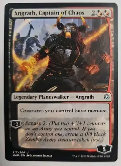 MTG Magic The Gathering Card Angrath, Captain of Chaos Legendary Planeswalke - Image 1