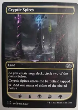 MTG Magic The Gathering Card Cryptic Spires Land Double Masters 2022 - Image 1