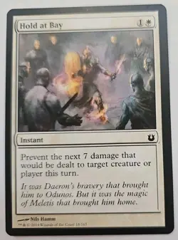 MTG Magic The Gathering Card Hold at Bay Instant White Born Of The Gods 2014 - Image 1