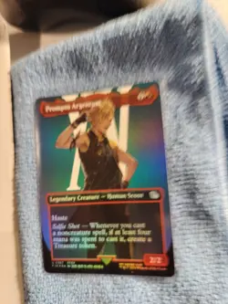 Prompto Argentum 0387 Borderless FOIL Final Fantasy MTG Magic - Pack Fresh 💎 - Image 2