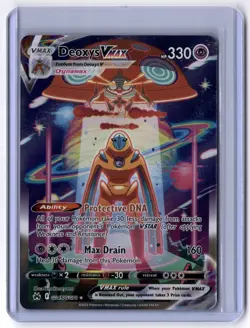 Deoxys VMAX GG45/GG70 Ultra Rare Holo NM Pokemon Crown Zenith: Galarian Gallery - Image 1