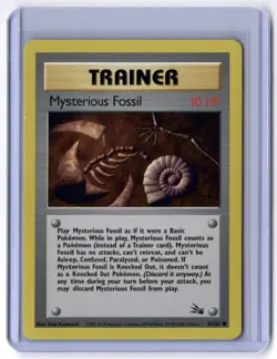 Mysterious Fossil 62/62 Common Unlimited NM Pokemon Fossil - Image 1