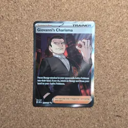 Giovanni's Charisma 197/165 Full Art SR Pokemon 151 English B2 - Image 1