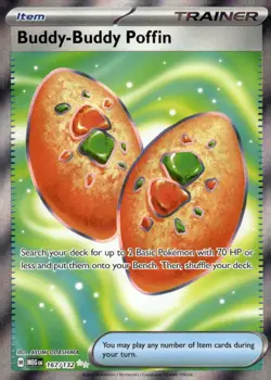Pokemon TCG ME01: Mega Evolution #167/132 Buddy-Buddy Poffin - Image 1