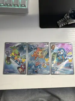 Pokemon TCG First Partner Piplup, Turtwig And Chimchar Near Mint Condition - IR - Image 2