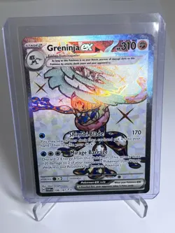 Pokemon TCG Greninja EX Full Art Twilight Masquerade Holo Card 198/167 Sv06 - Image 1