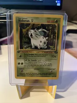Pokemon TCG Nidoran Jungle 57/64 Regular 1st Edition Common LP - Image 1