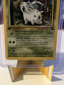 Pokemon TCG Nidoran Jungle 57/64 Regular 1st Edition Common LP - Image 3
