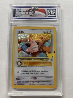 2021 Pokemon Celebrations Cleffa Holo Foil #20 HGC 8.5 (sb3) - Image 1