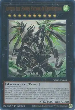 Jupiter the Power Patron of Destruction (Starlight Rare) DOOD-EN044 Yugioh NM - Image 1