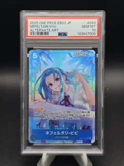 2025 One Piece JP EB03 Nefeltari Vivi Alternate Art PSA 10 - Image 1