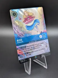 Disney Lorcana TCG Rise Of The Floodborn Alice Growing Girl Enchanted 213/204 - Image 3