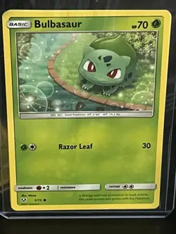 Bulbasaur 1/73 Shining Legends Pokemon Card Lot x2 - Image 3