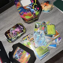 Pokemon TCG Bulk Cards + Tins - Articuno 161 Rare Charizard Promo - Image 1