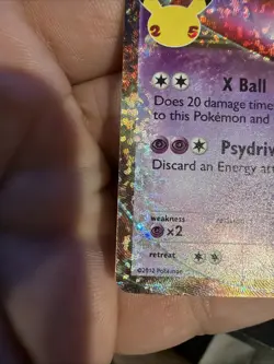 Pokemon TCG Mewtwo EX 54/99 Celebrations Classic Collection Holo Card 2021 - Image 2