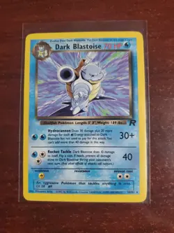 Pokemon TCG Dark Blastoise 2000 Non-Holo Rare Card 20/82 Team Rocket - Image 1