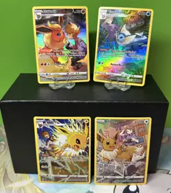 Eevee Flareon Vaporeon Jolteon Trainer Gallery 4 Card LOT NM TG11/TG30 TG01 TG02 - Image 1