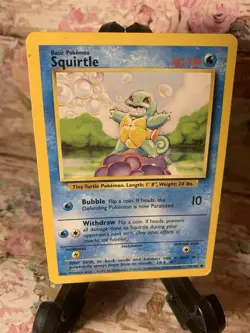 Squirtle - 63/102 - Base Set - Pokemon Card - HP TCG Vntg - Image 3