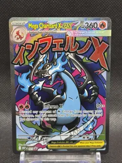 Mega Charizard X EX Holo Promo Pokemon TCG Card 023 Me: Mega Evolution - Image 1