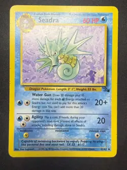 Seadra 42/62 | Fossil Set | Pokemon Card TCG | Uncommon | LP - Image 1
