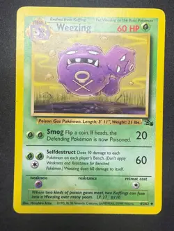 Weezing 45/62 | Fossil Set | Pokemon Card | LP+ - Image 1