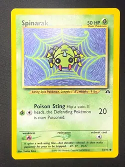 Spinarak 64/75 | Neo Discovery | Pokemon Card | NM - Image 1