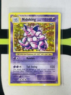 Nidoking 45/108 Holo Rare Pokemon Card XY Evolutions Near Mint - Image 1