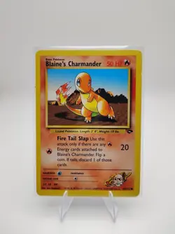 Blaine's Charmander 60/132 Gym Challenge Set Vintage Pokemon TCG Card WOTC LP - Image 1