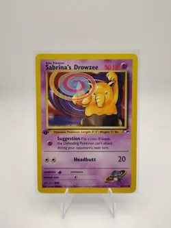 Sabrina's Drowzee 92/132 1st Edition Gym Heroes Pokemon Card LP/NM - Image 1