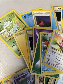 Vintage Pokemon Lot - Used, Played With AS IS Worn approximately 100 Cards - Image 2
