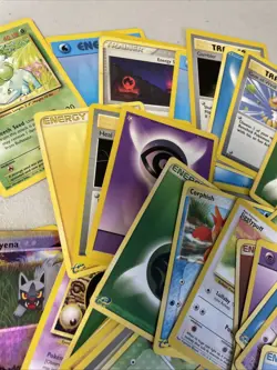 Vintage Pokemon Lot - Used, Played With AS IS Worn approximately 100 Cards - Image 3