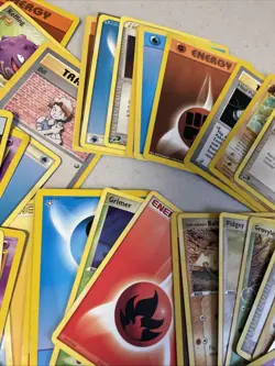 Vintage Pokemon Lot - Used, Played With AS IS Worn approximately 100 Cards - Image 4