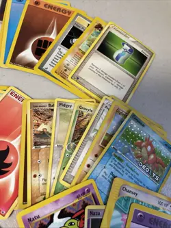 Vintage Pokemon Lot - Used, Played With AS IS Worn approximately 100 Cards - Image 5