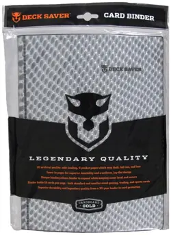 Deck Saver Holofoil 9 Pocket Card Binder Cardboard Gold GAMING SUPPLY BRAND NEW - Image 1