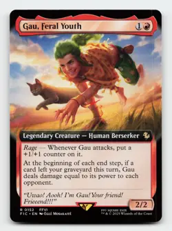 Gau, Feral Youth (Extended Art) FINAL FANTASY Magic The Gathering Card - Image 1