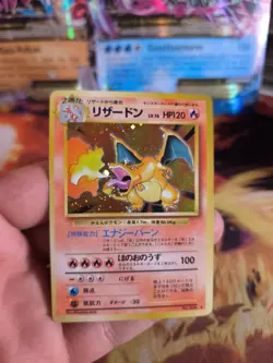 Pokemon Karte Card Charizard Glurak Expansion Base Set Holo Wotc japanese Exc - Image 2