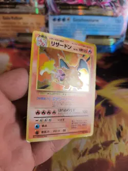 Pokemon Karte Card Charizard Glurak Expansion Base Set Holo Wotc japanese Exc - Image 4
