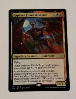 MTG Raphael, Fiendish Savior - Commander Legends: Battle for Baldur's Gate NM - Image 1