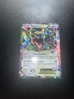 Pokemon Rayquaza EX 2015 Full Art Holo Black Star Promo Card XY69 - Image 1