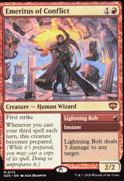 Emeritus of Conflict 113 Mythic Secrets of Strixhaven Magic: The Gathering NM - Image 1
