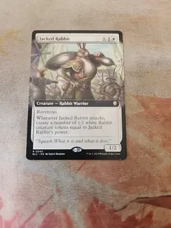 Jacked Rabbit Extended Art Commander Bloomburrow MTG NM - Image 1