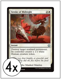 4x Stroke of Midnight, Magic, MTG NM - Image 1