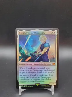 Cloud, Midgar Mercenary FOIL Final Fantasy NM MTG - Image 1