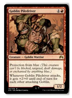 Goblin Piledriver R Magic Origins 151 NM - Image 1
