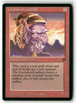Crookshank Kobolds Legends Magic: The Gathering Common Near Mint - Image 1