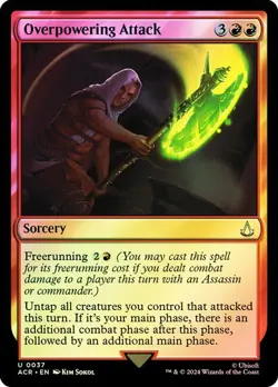 NM Foil Overpowering Attack, MTG, Assassin's Creed, Magic the Gathering, 37 - Image 1