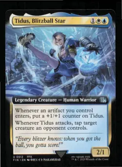 Tidus, Blitzball Star (Extended Art) 512 FINAL FANTASY Magic: The Gathering NM - Image 1