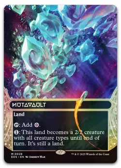 Mutavault (0028) (Borderless) #28 (Foil) (NM) Edge of Eternities EOS Magic MTG - Image 1